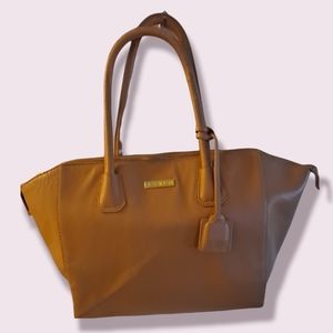 Joy & Iman Solid Brown Tote Bag